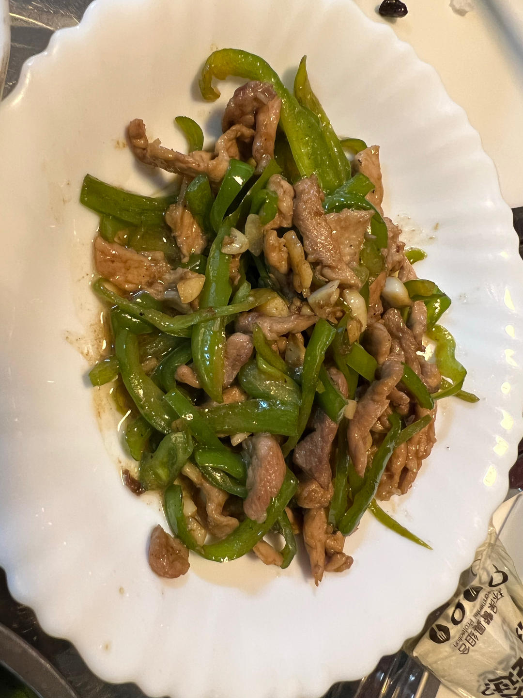 青椒炒肉丝