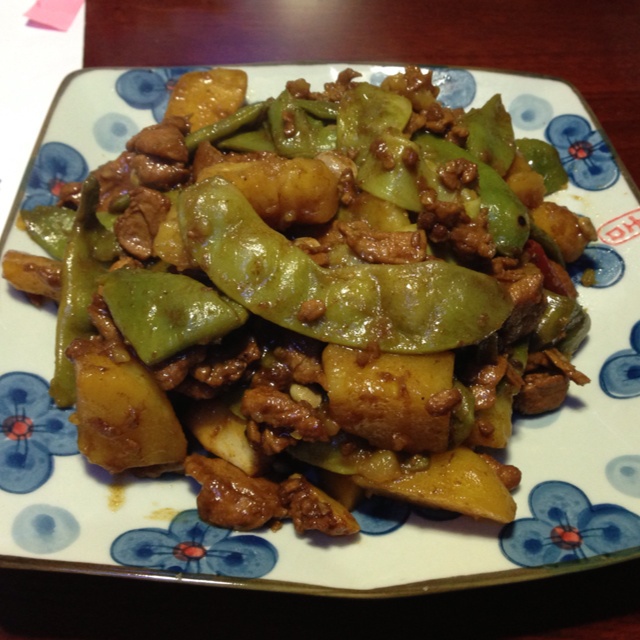 土豆炖豆角