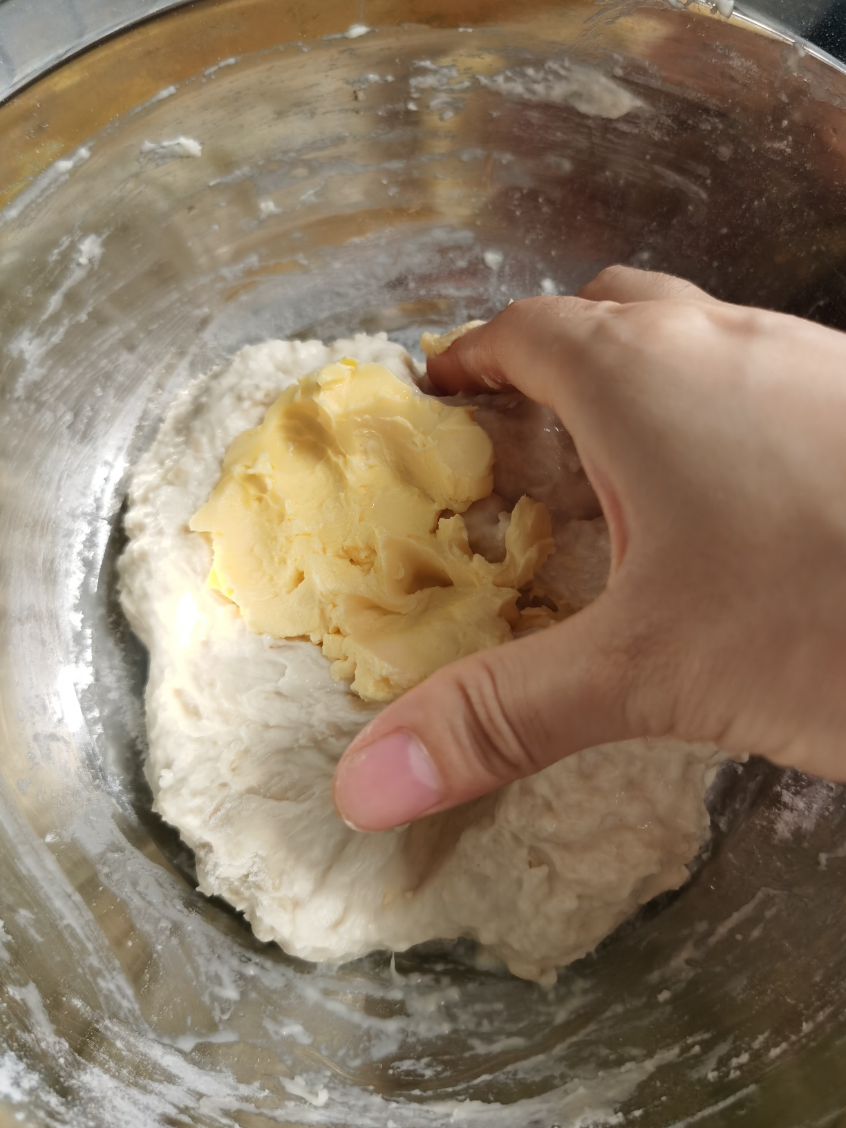 保姆级小白教你做小高姐手揉版的蜂蜜面包的做法 步骤5