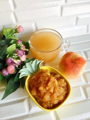 教你一桃🍑🍑两吃，一锅出的「桃子果酱and桃子果汁」的做法 步骤11