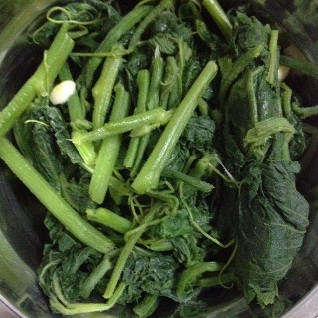 蒜蓉炒南瓜苗的做法