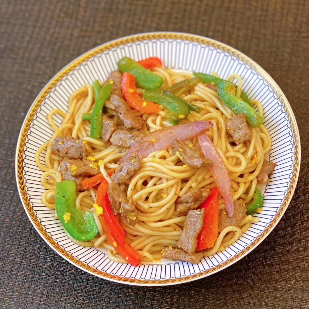 黑椒牛柳意大利面的做法