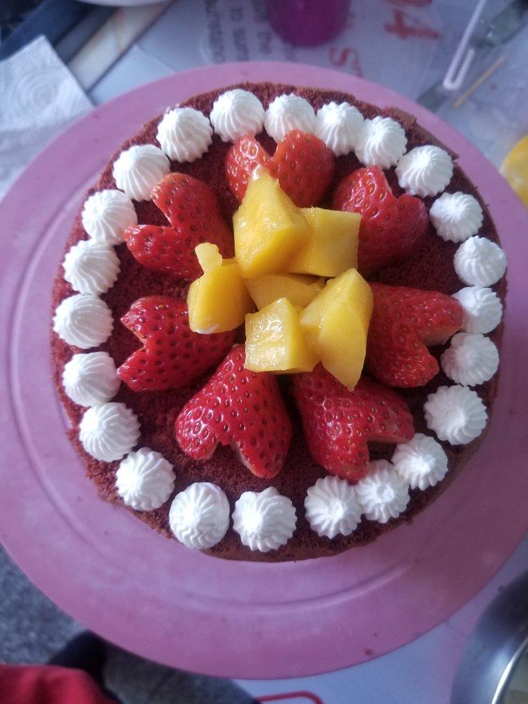 红丝绒裸蛋糕（6寸