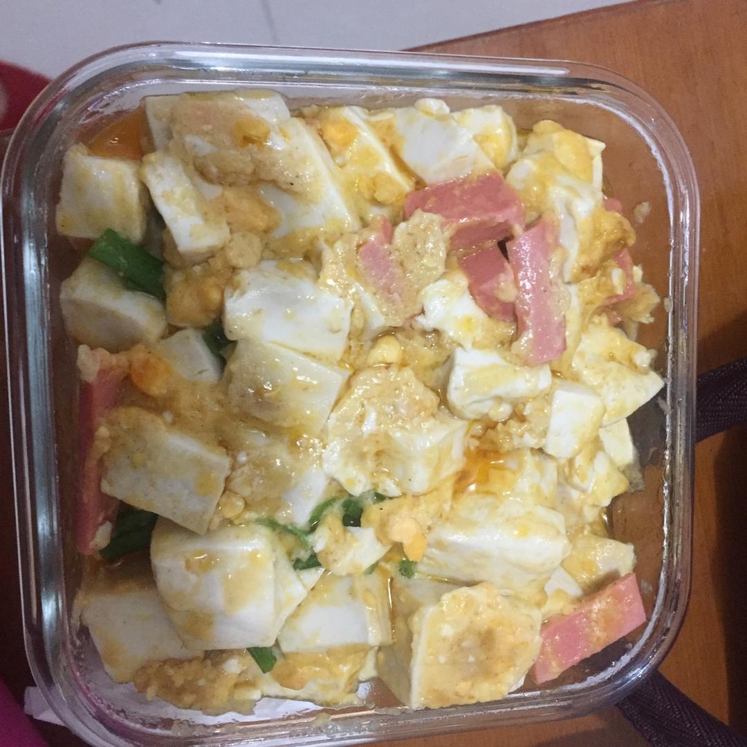 老丁的私房菜-蟹黄豆腐