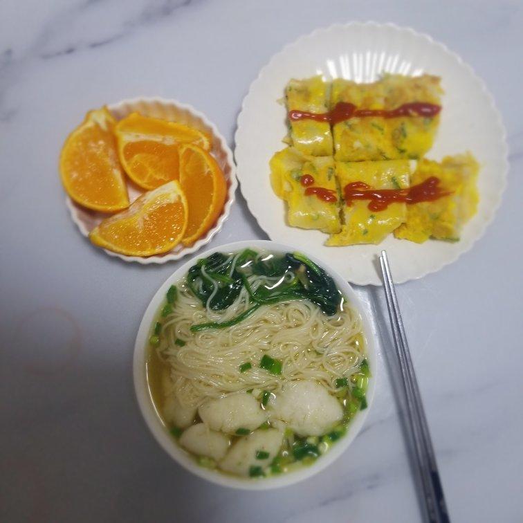 xy的简简单单做的中学生早餐