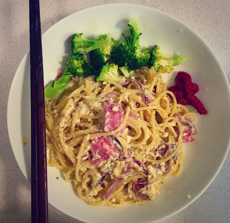 超简单的奶汁培根意面Carbonara