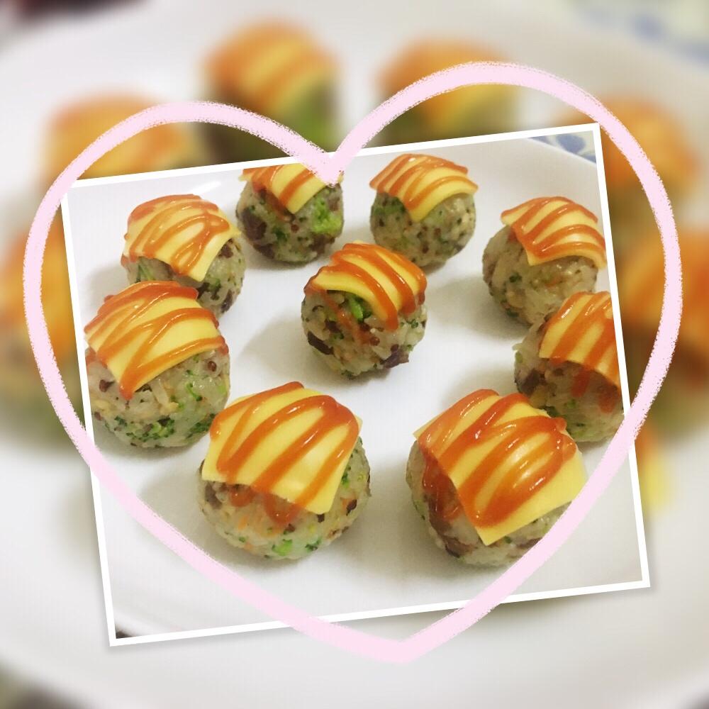 芝士就是力量【芝士肉松小饭团】