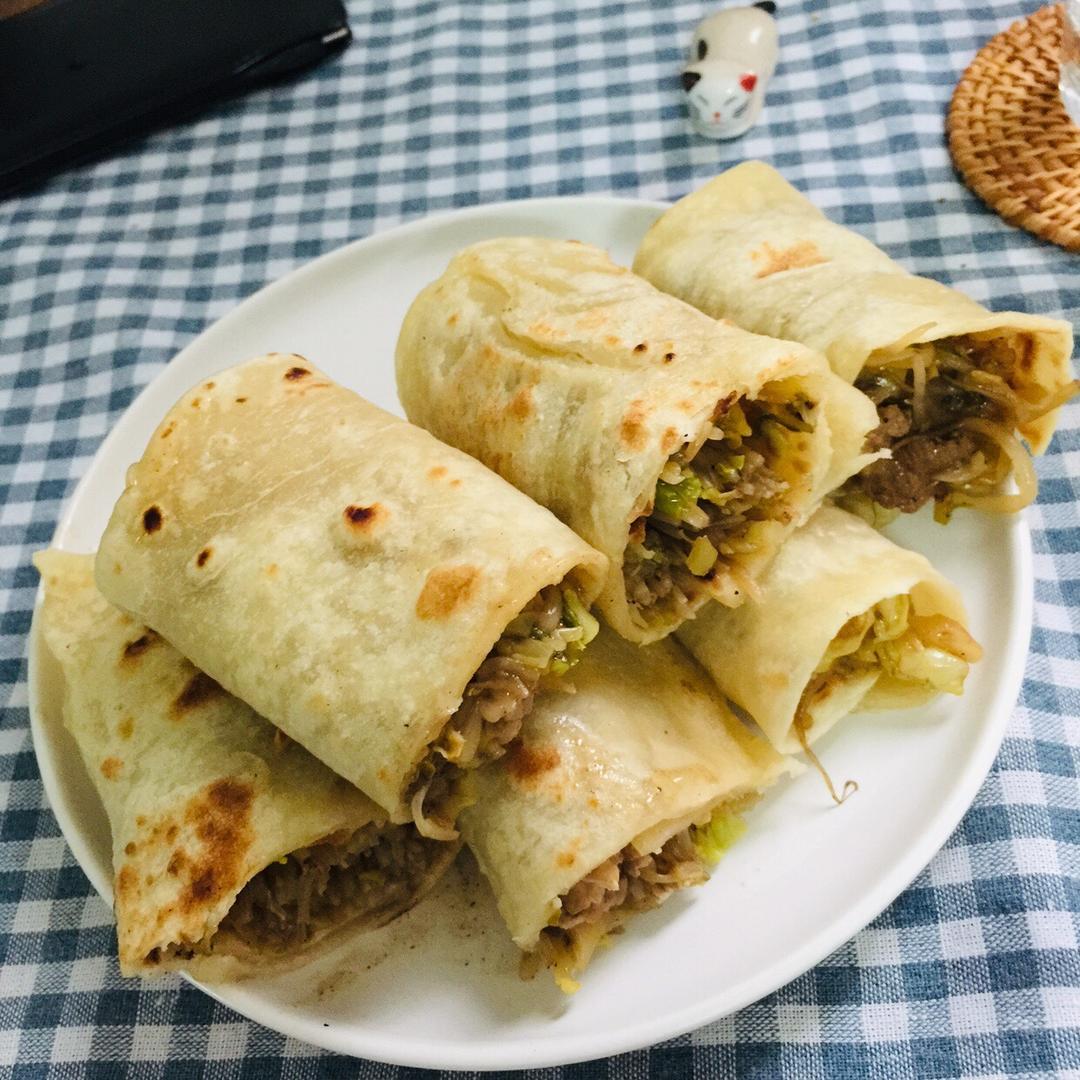 土豆丝鸡蛋卷饼