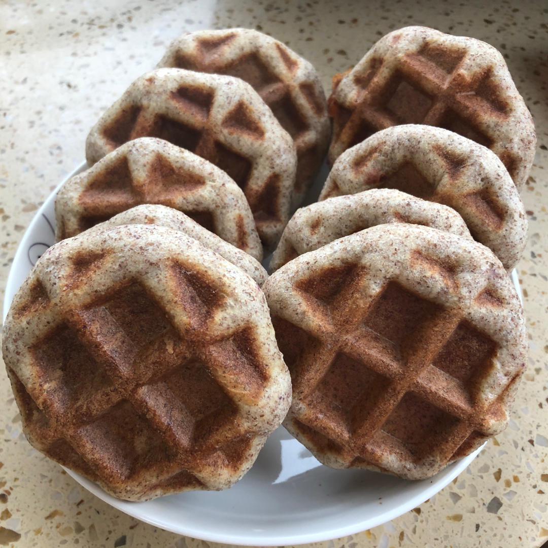全麦红豆酵母版华夫饼—kenwood松饼机