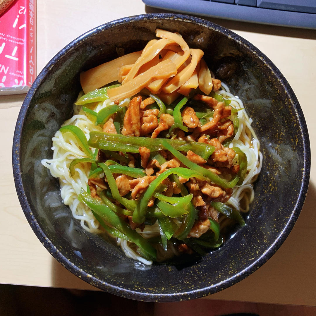 青椒肉丝面