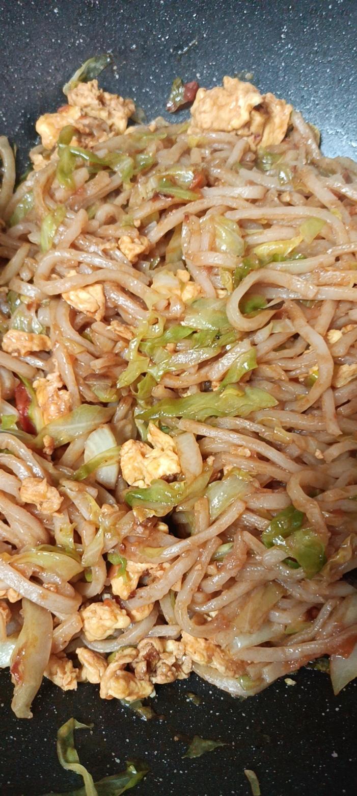 番茄鸡蛋炒饼丝