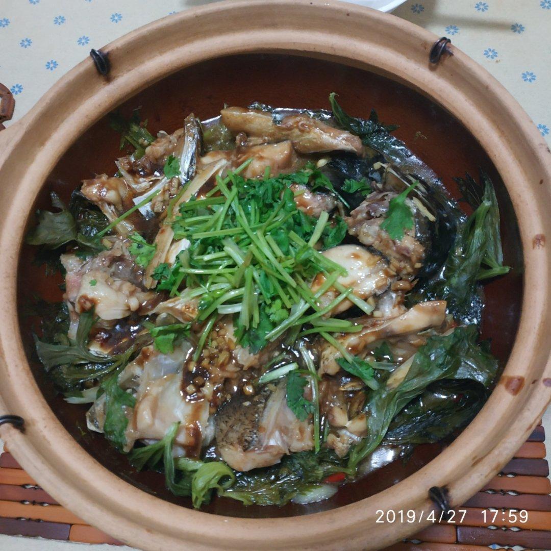 【生啫鱼头煲】鱼头烧的啫啫叫，广东第一煲！