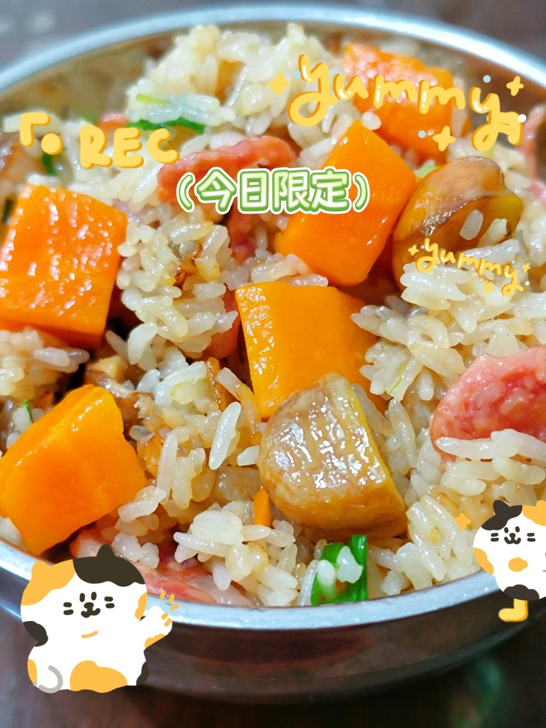 小朋友晚餐100天不重样！今日食谱：板栗腊肠焖饭