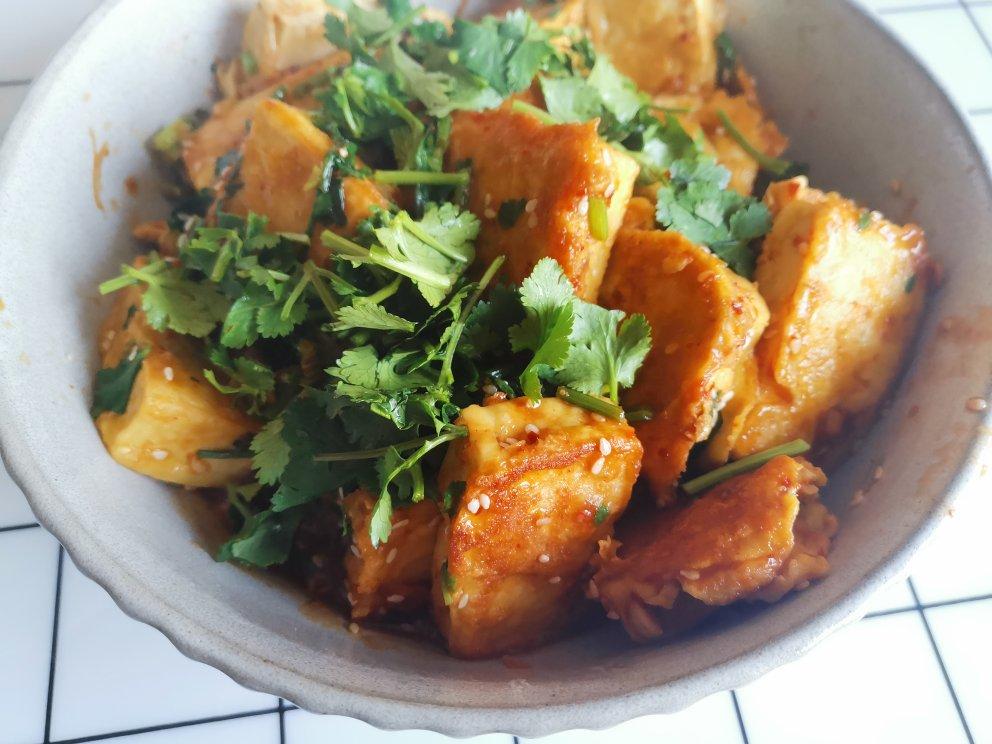 香煎孜然豆腐