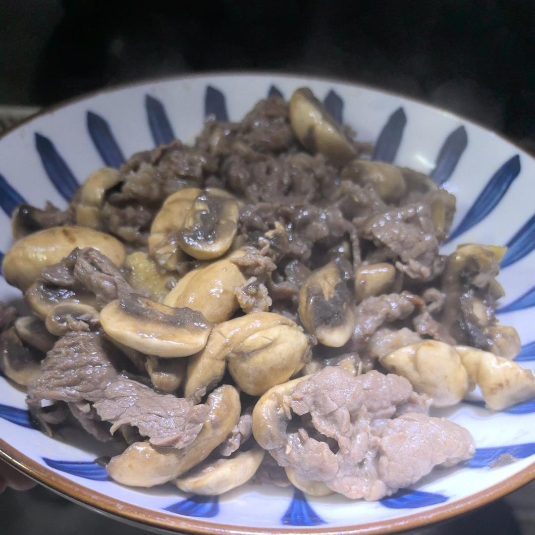 🔥口蘑炒牛肉✅低脂美味无敌嫩