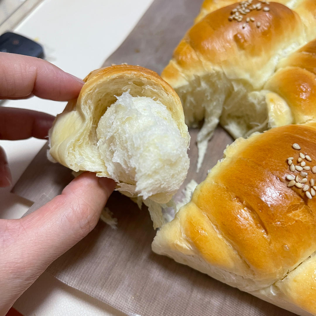 牛奶面包卷（直接法）