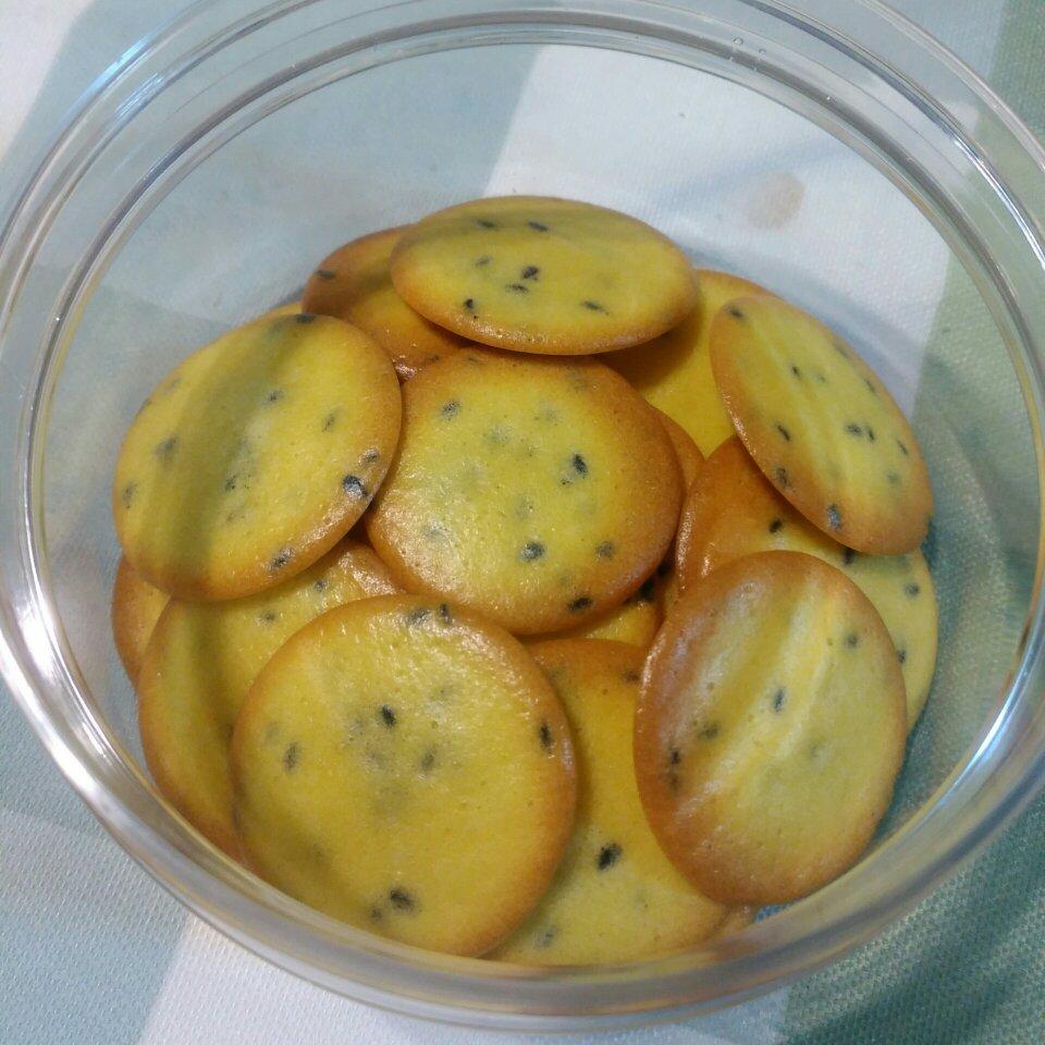 黑芝麻鸡蛋瓦片饼干 真材实料真滋味
