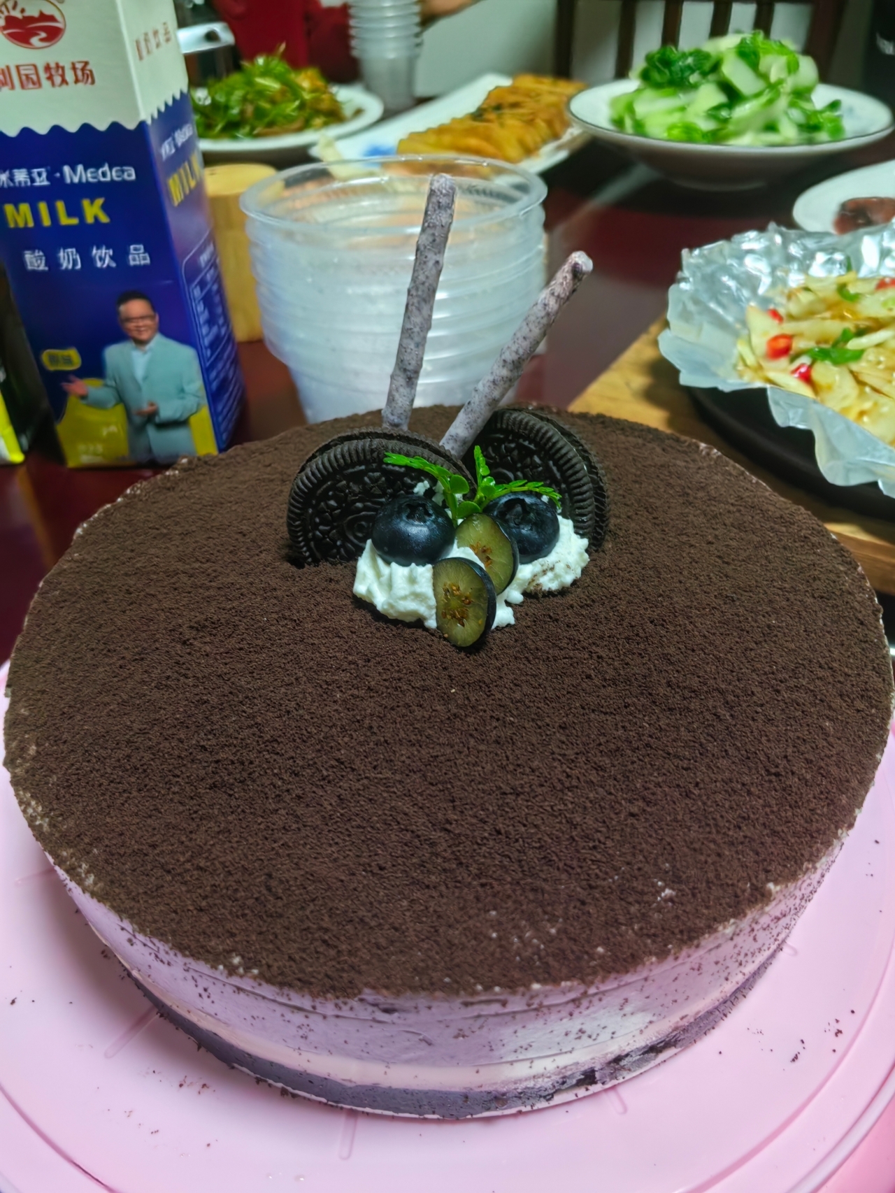 奥利奥饼底的巧克力慕斯蛋糕【八寸】