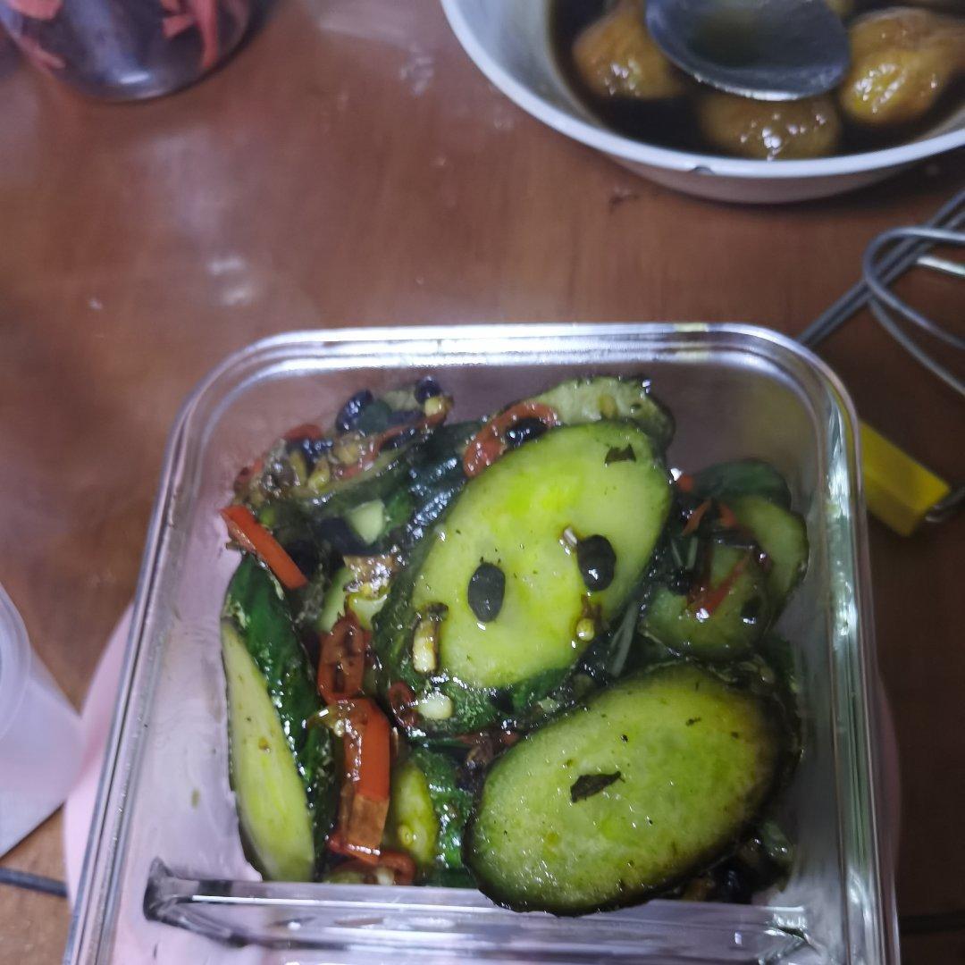 紫苏煎黄瓜