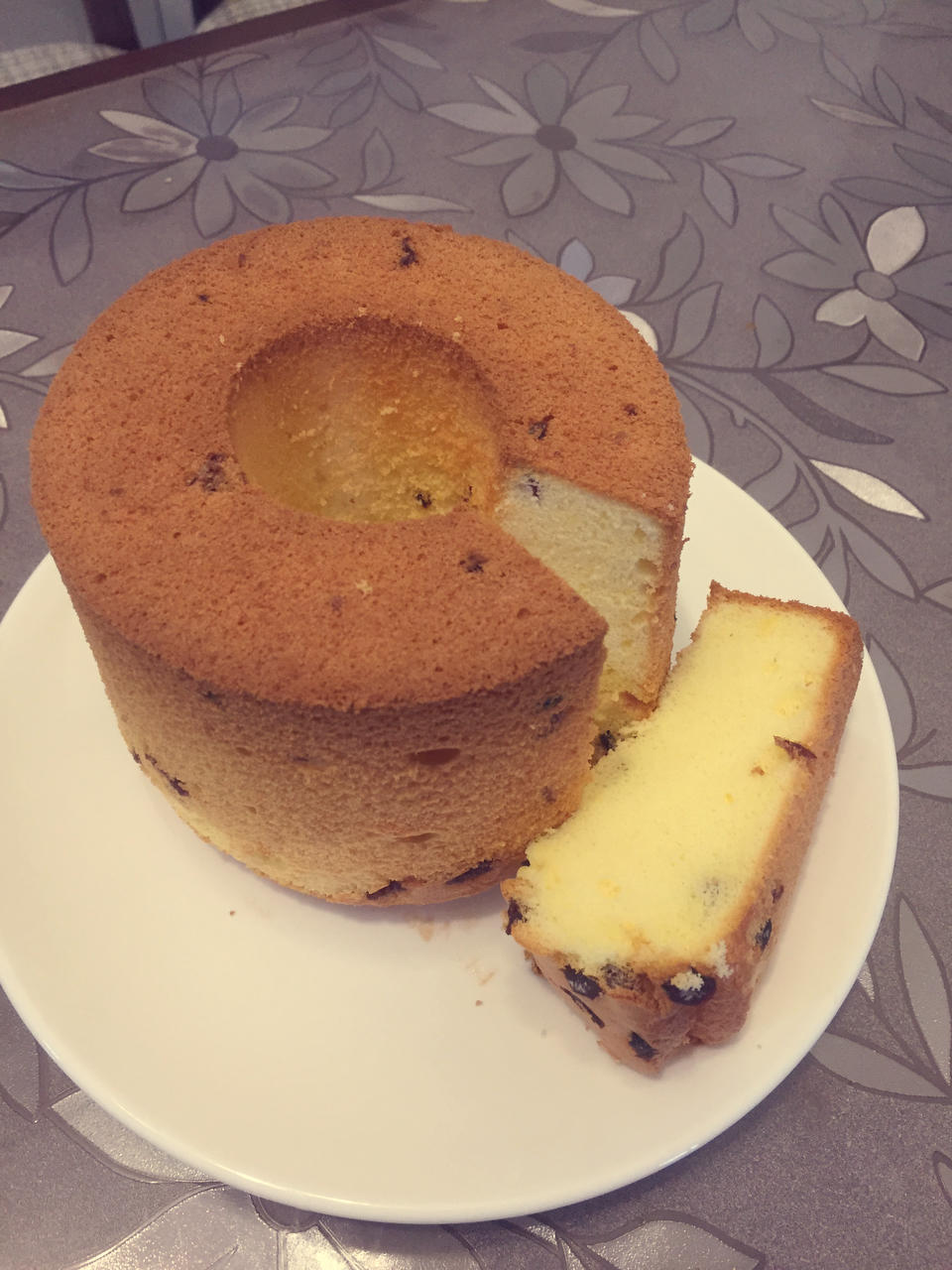 蔓越莓酸奶戚风蛋糕 附手脱模方法