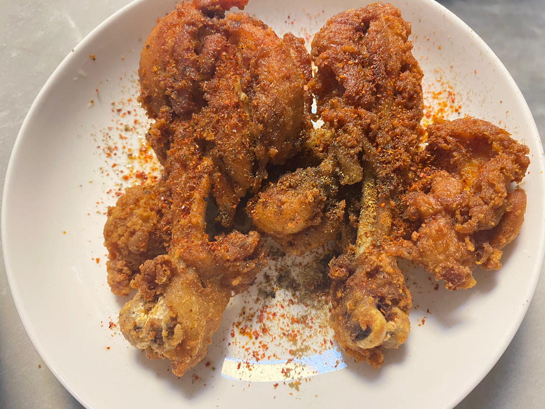 不用炸鸡粉也可以炸出酥脆炸鸡腿