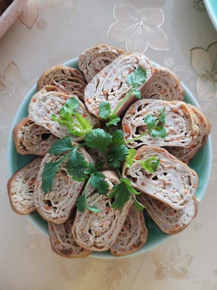 干豆腐胡萝卜肉卷