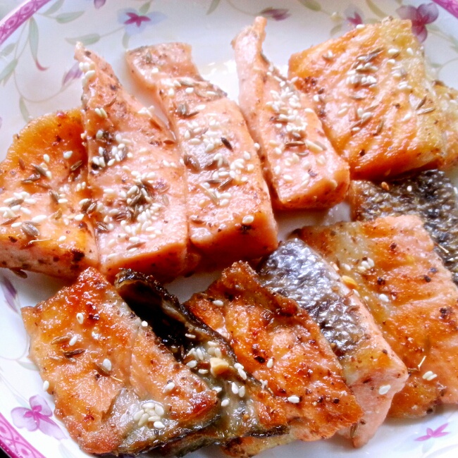 香煎三文鱼皮