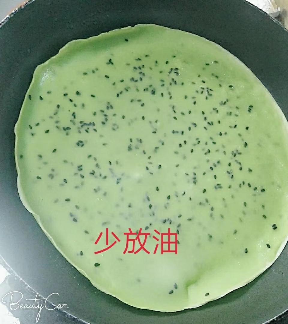 油菜芝麻饼的做法 步骤2