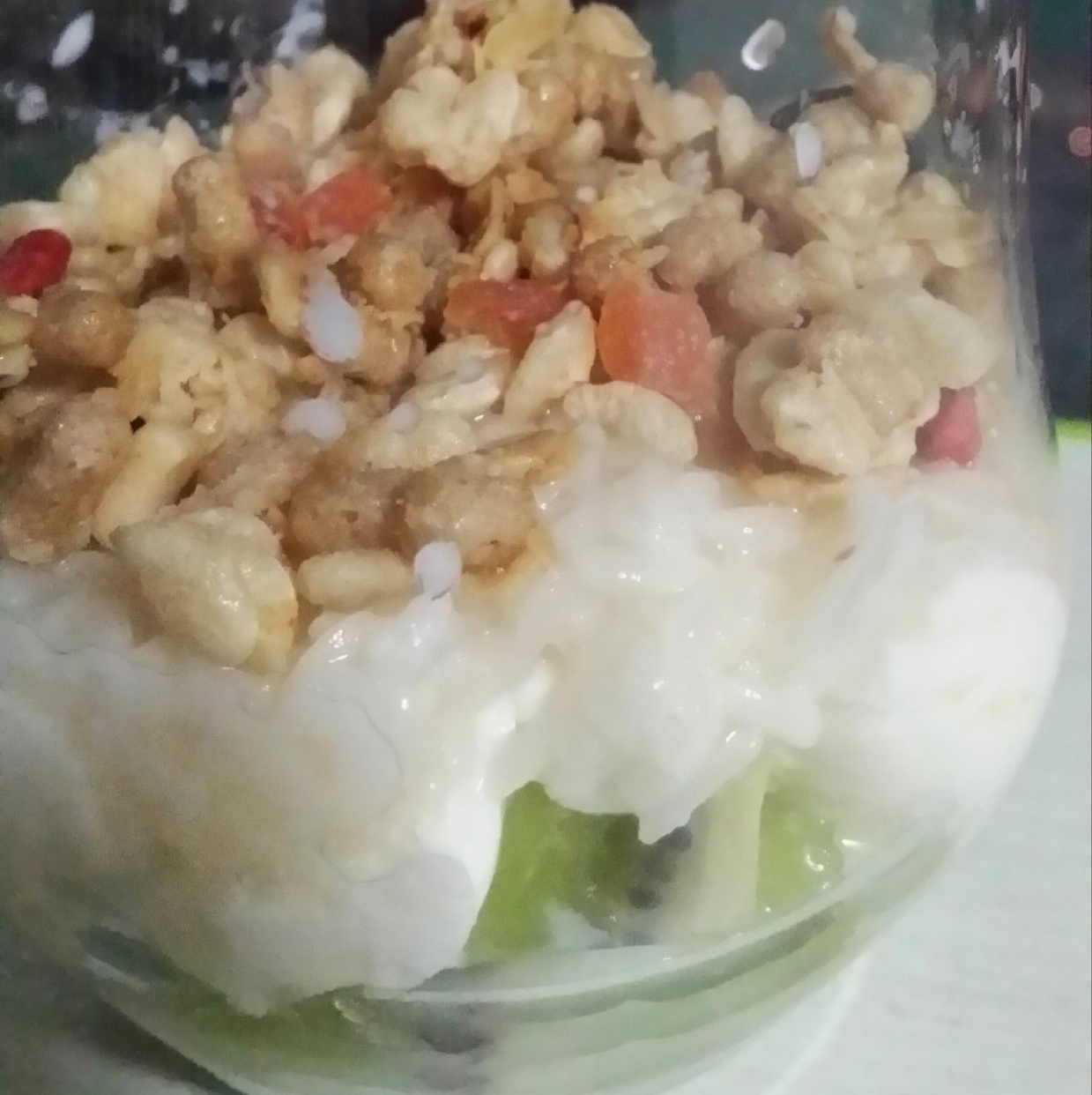 超简单的营养早餐--酸奶麦片