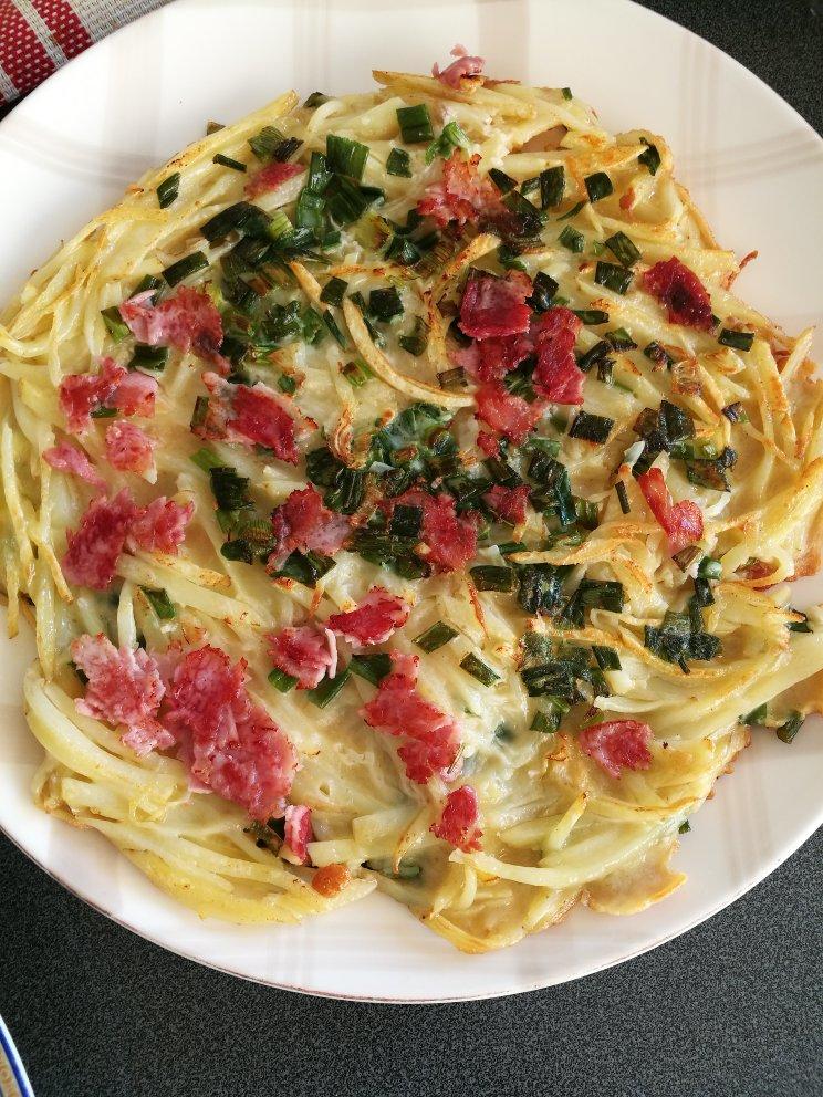 香煎土豆丝鸡蛋饼