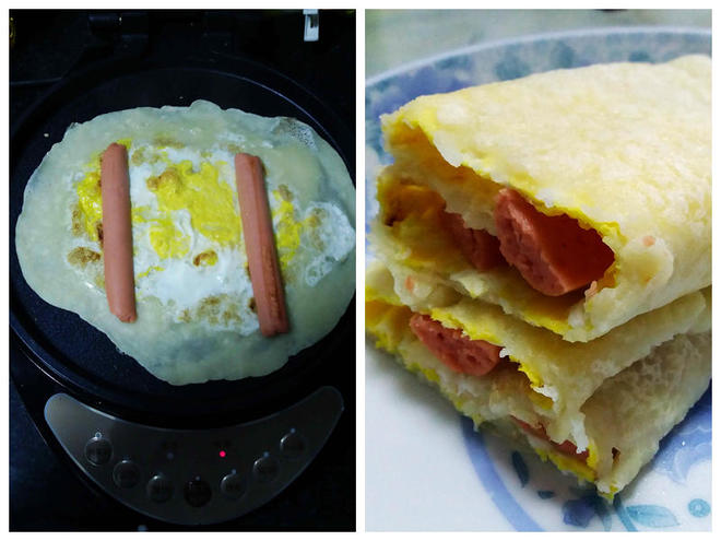 什锦煎饼（电饼铛做）的做法