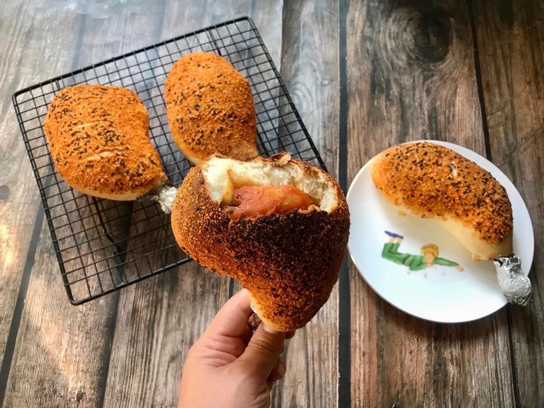 真!鸡腿面包