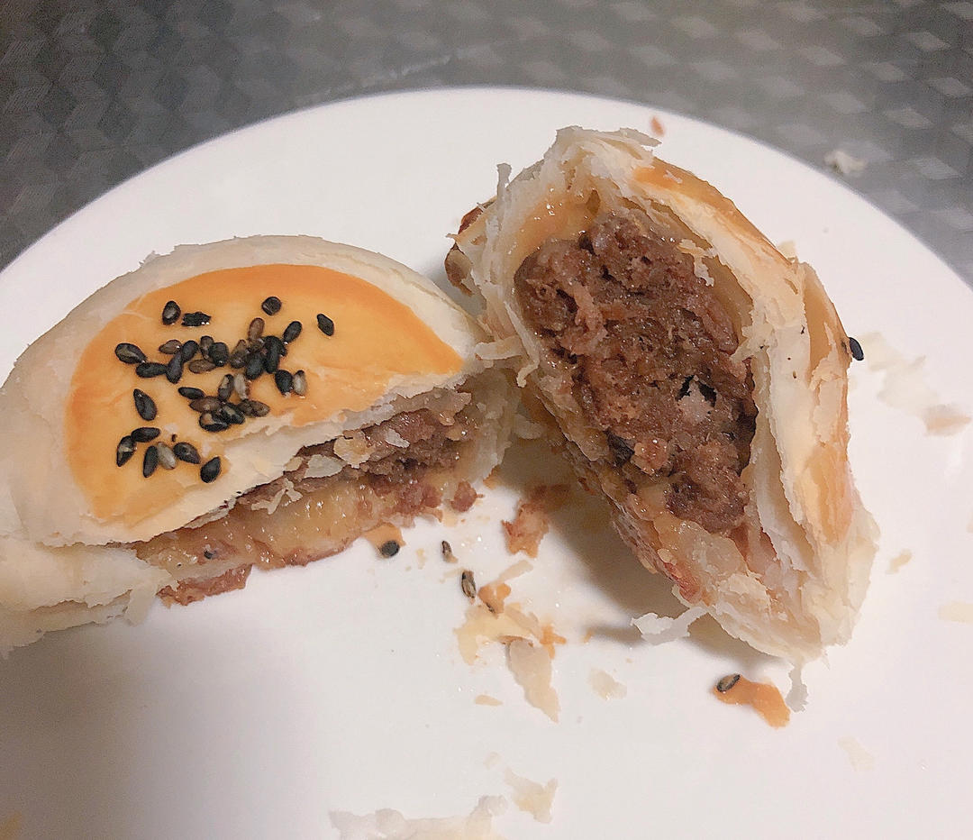 【鲜肉月饼】秋天的第一颗月饼，一口爆汁，酥香掉渣！