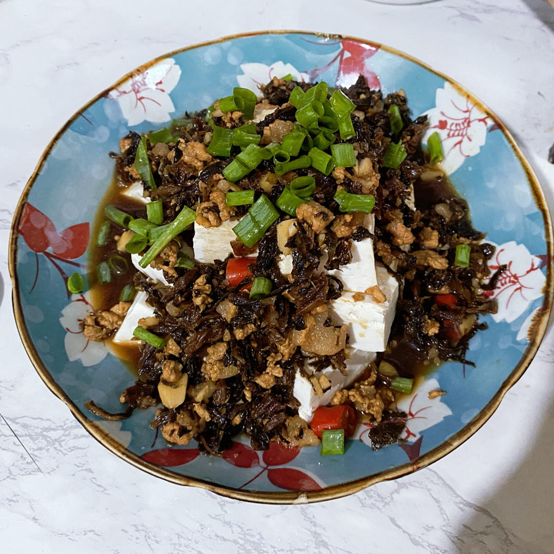 梅菜干拌豆腐