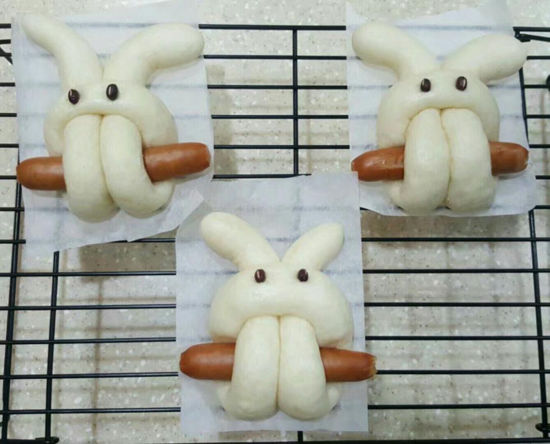 兔子香肠馒头（一次发酵）