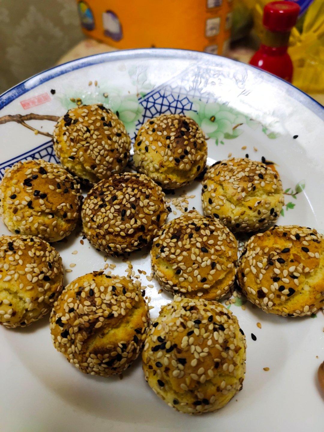 老上海味道——香脆芝麻球开口笑（烤箱版）