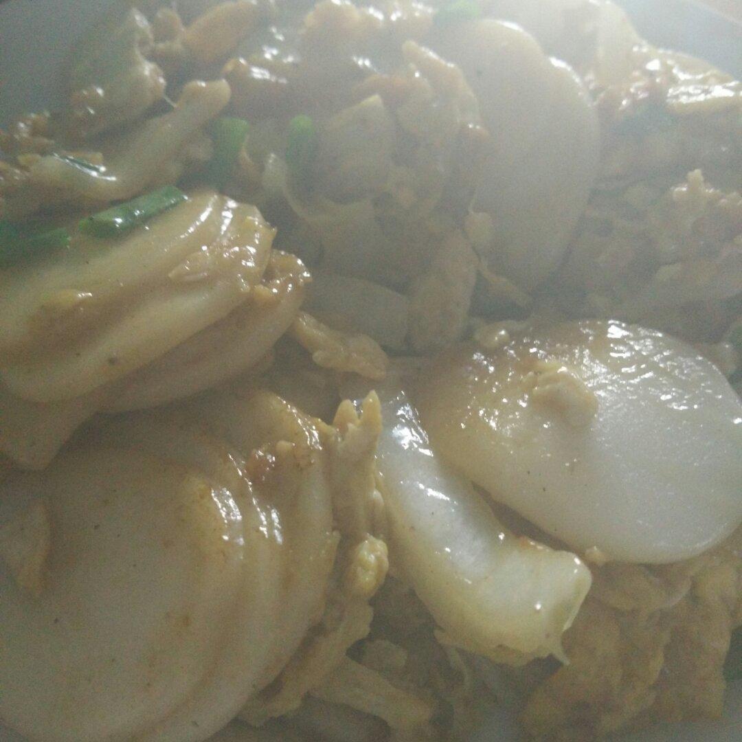 鸡蛋炒年糕