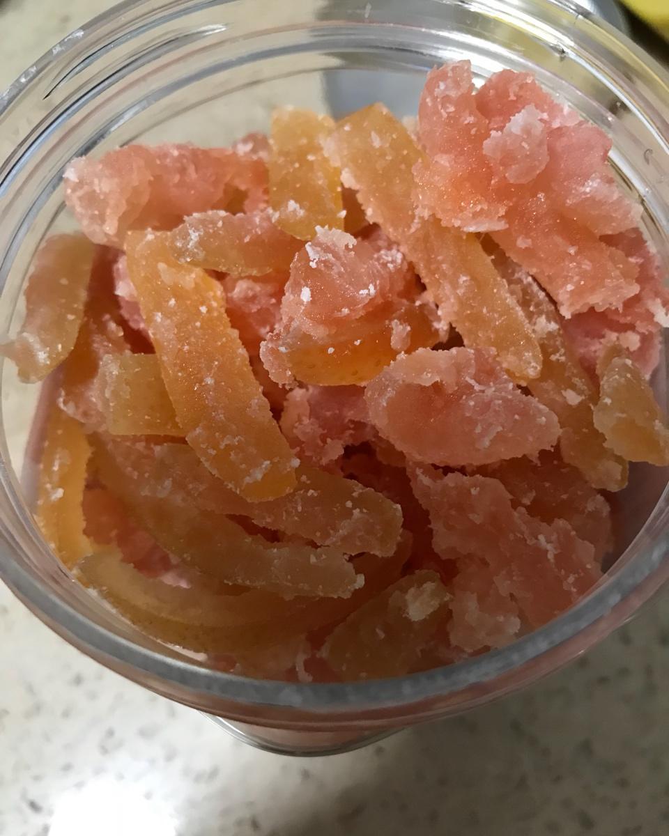 笑笑滴妈咪安颜yy做的柚子皮糖