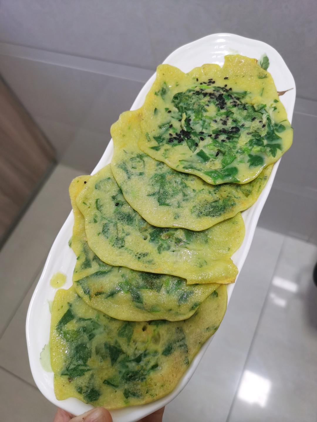 芹菜叶软饼（糊塌子）