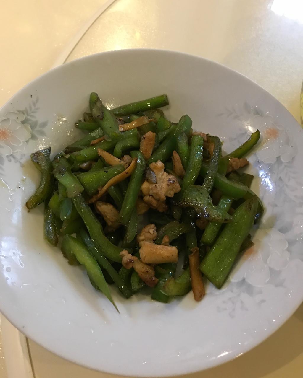 肉丝炒青椒