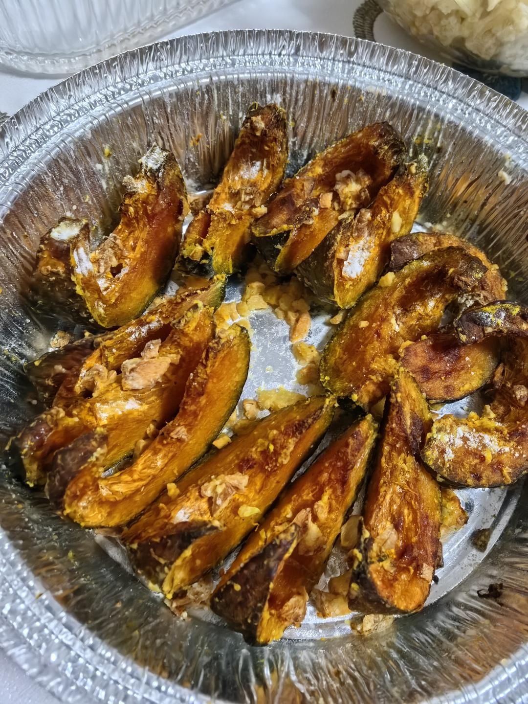 感谢网友配方❗这个法式蒜香烤南瓜太好吃了❗