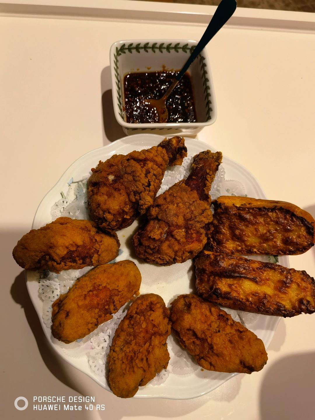 韩国蜂蜜黄油蒜香酱油炸鸡