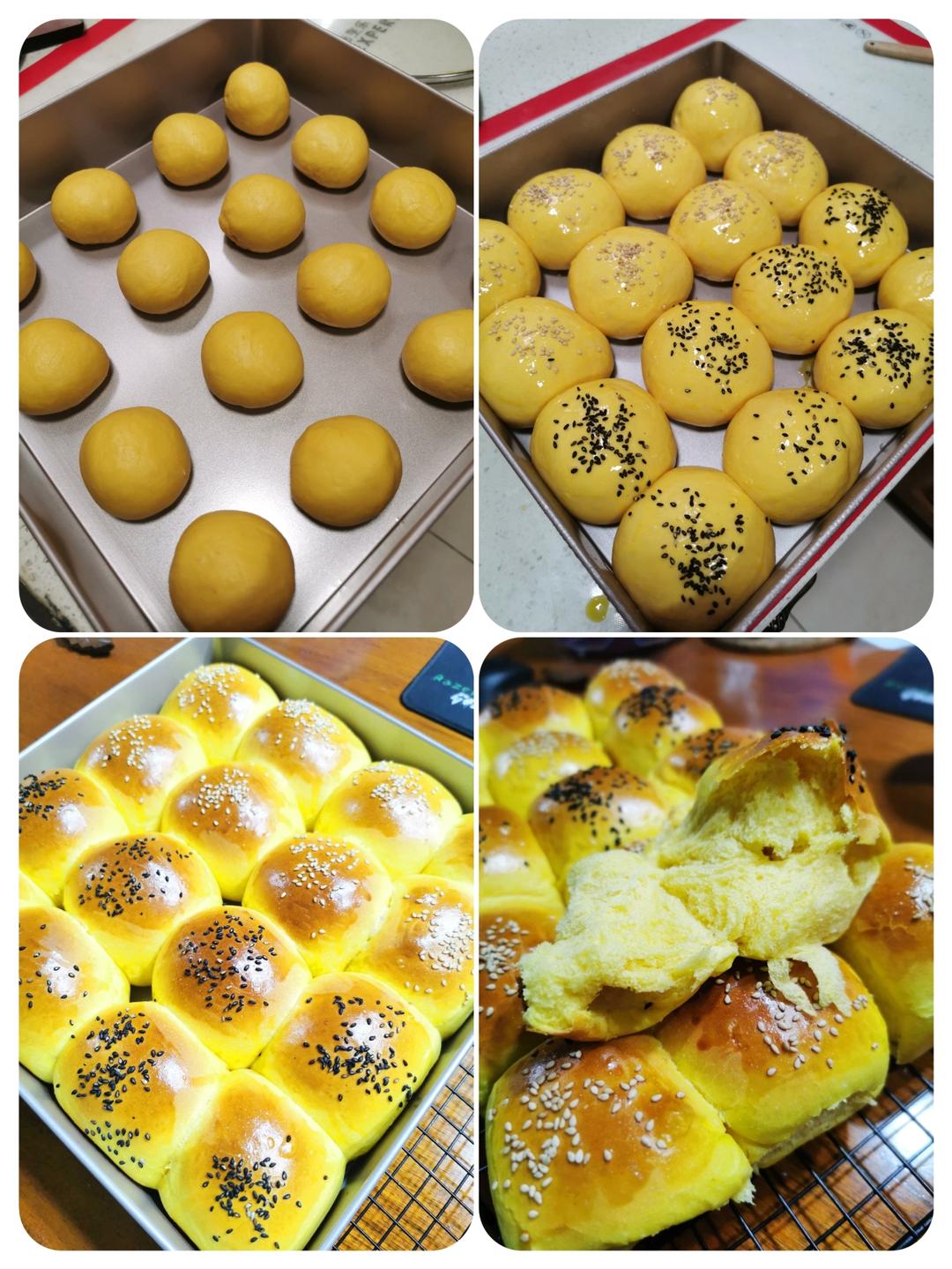 一次发酵南瓜小面包