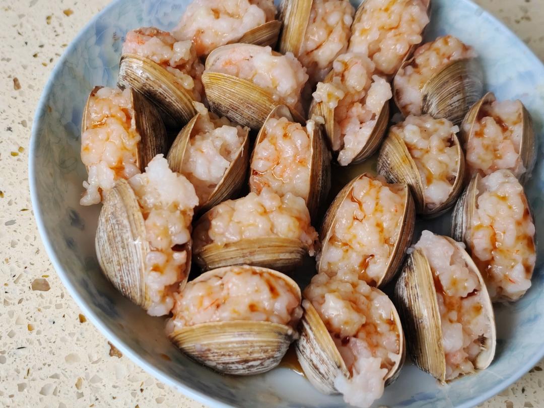 蛤蜊酿虾滑