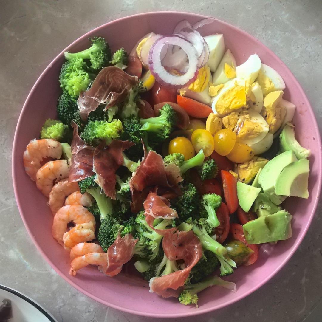 cobb salad考伯沙拉🥗高颜值彩虹沙拉🌈附低卡油醋汁配方