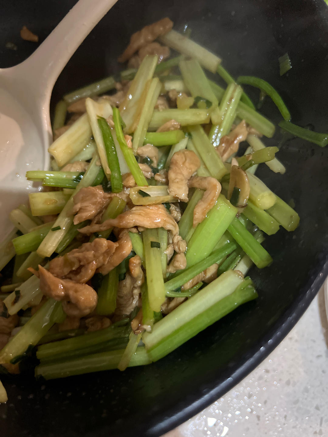 芹菜炒肉丝