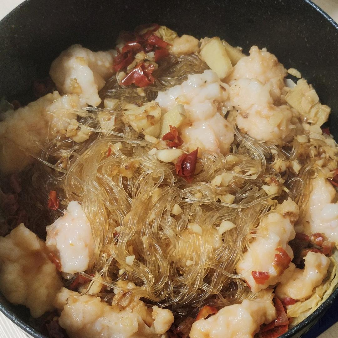 蒜蓉粉丝虾煲
