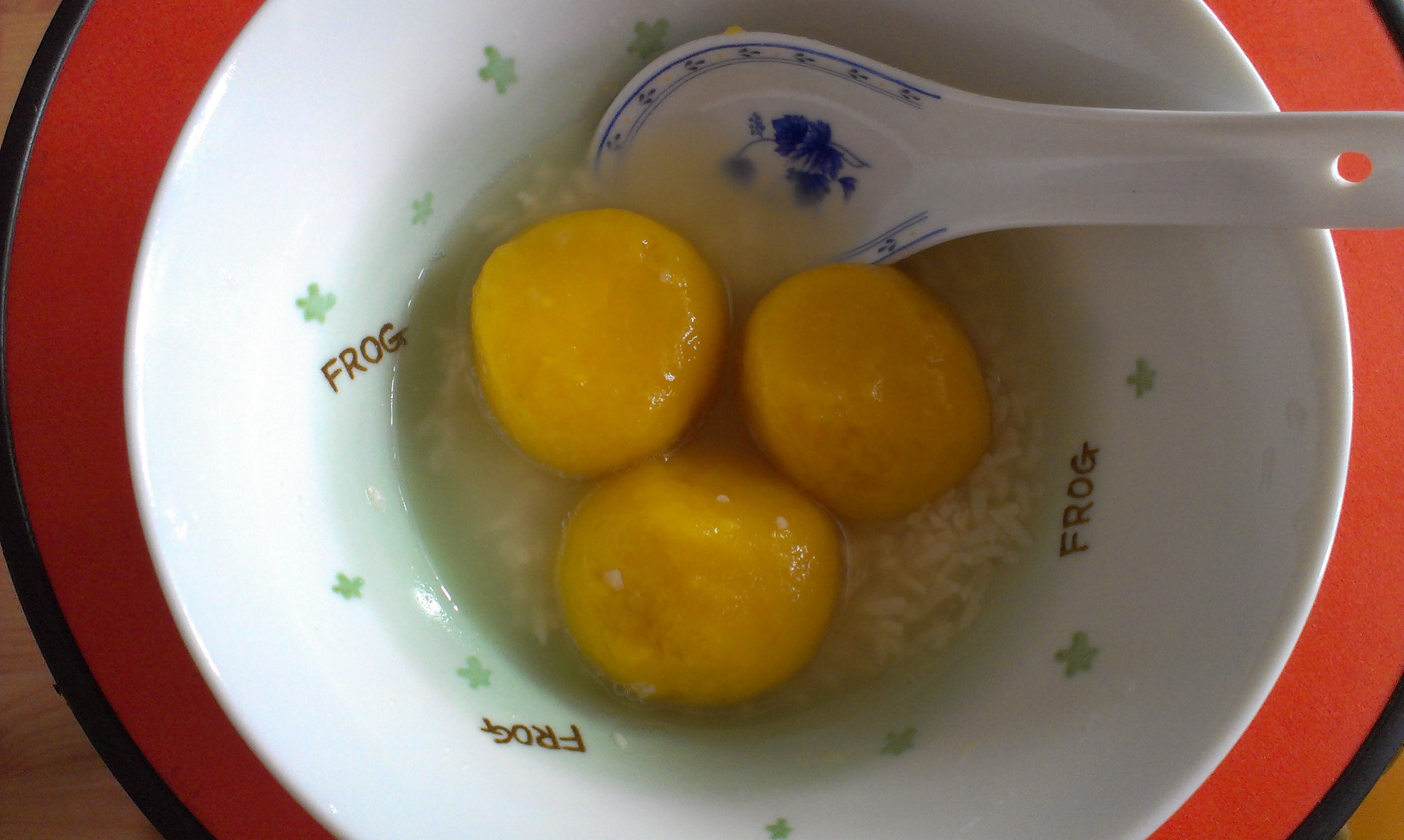 手工南瓜汤圆