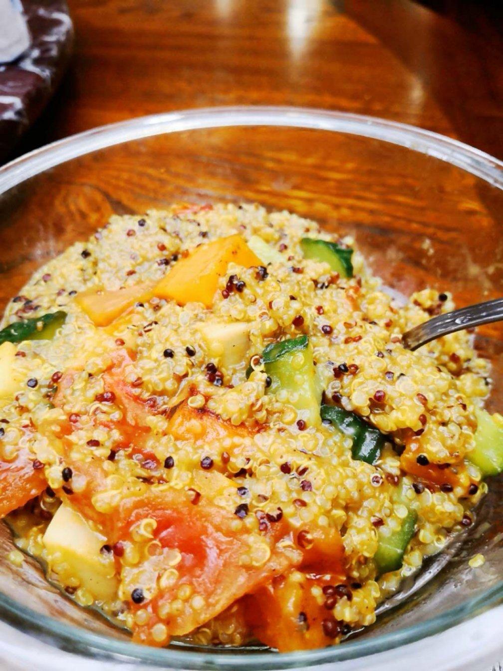 （全程无油）咖喱藜麦饭（一人份）