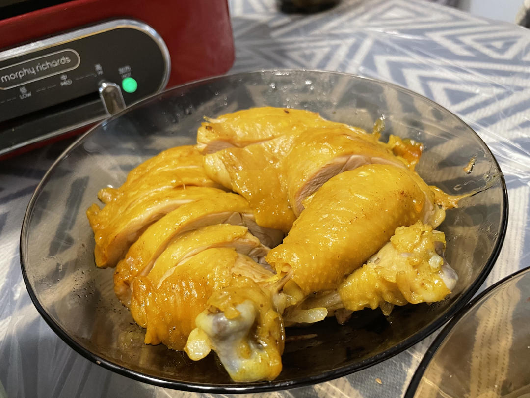 电饭煲盐焗鸡【手撕鸡】简易版